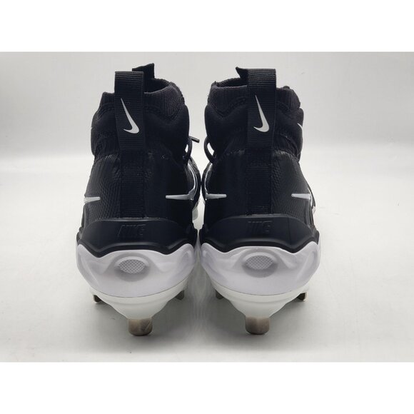 Nike Alpha Huarache NXT Baseball Shoes‎ Mens Size 7 Black White Metal Cleats - Picture 6 of 9